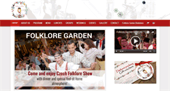 Desktop Screenshot of folkloregarden.cz