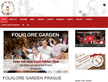 Tablet Screenshot of folkloregarden.cz